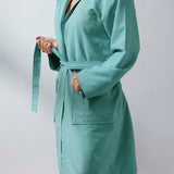 Roupão de banho adulto em microfibra para a floresta.