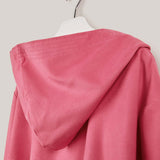 Roupão de banho adulto em microfibra cor morango