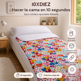 Capa de edredão ajustável Rafaella
