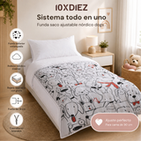Saco de dormir nórdico ajustável dogs
