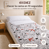 Saco de dormir nórdico ajustável dogs