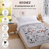 Saco de dormir nórdico ajustável dogs