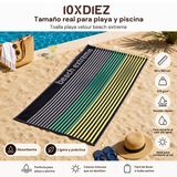 Toalha de praia extrema de veludo